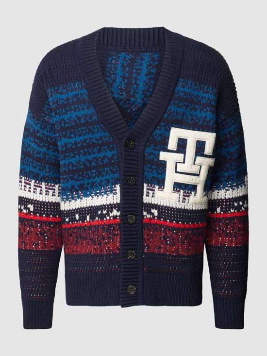 Кардиган оверсайз с лейблом