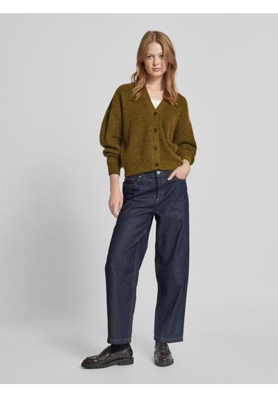 Вязаный свитер с планкой на пуговицах