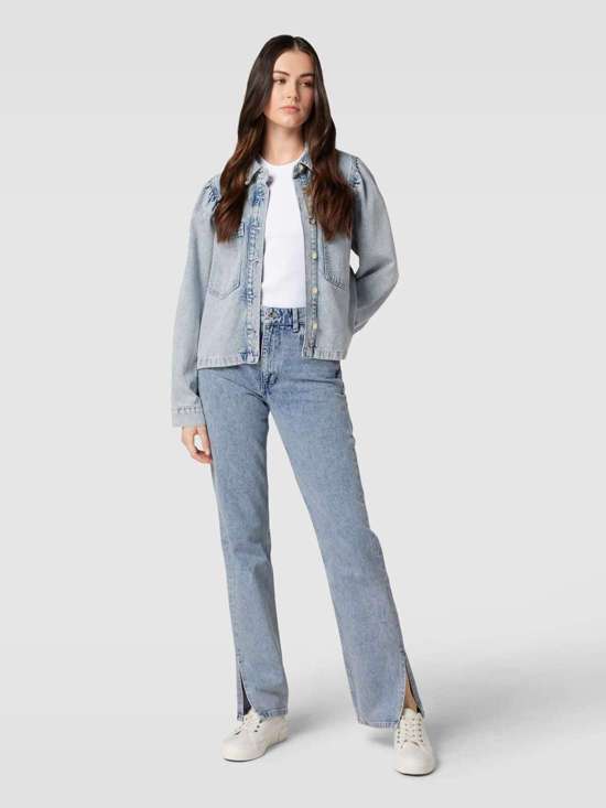 Джинсы с нашивкой-лейблом модель "ИВА"