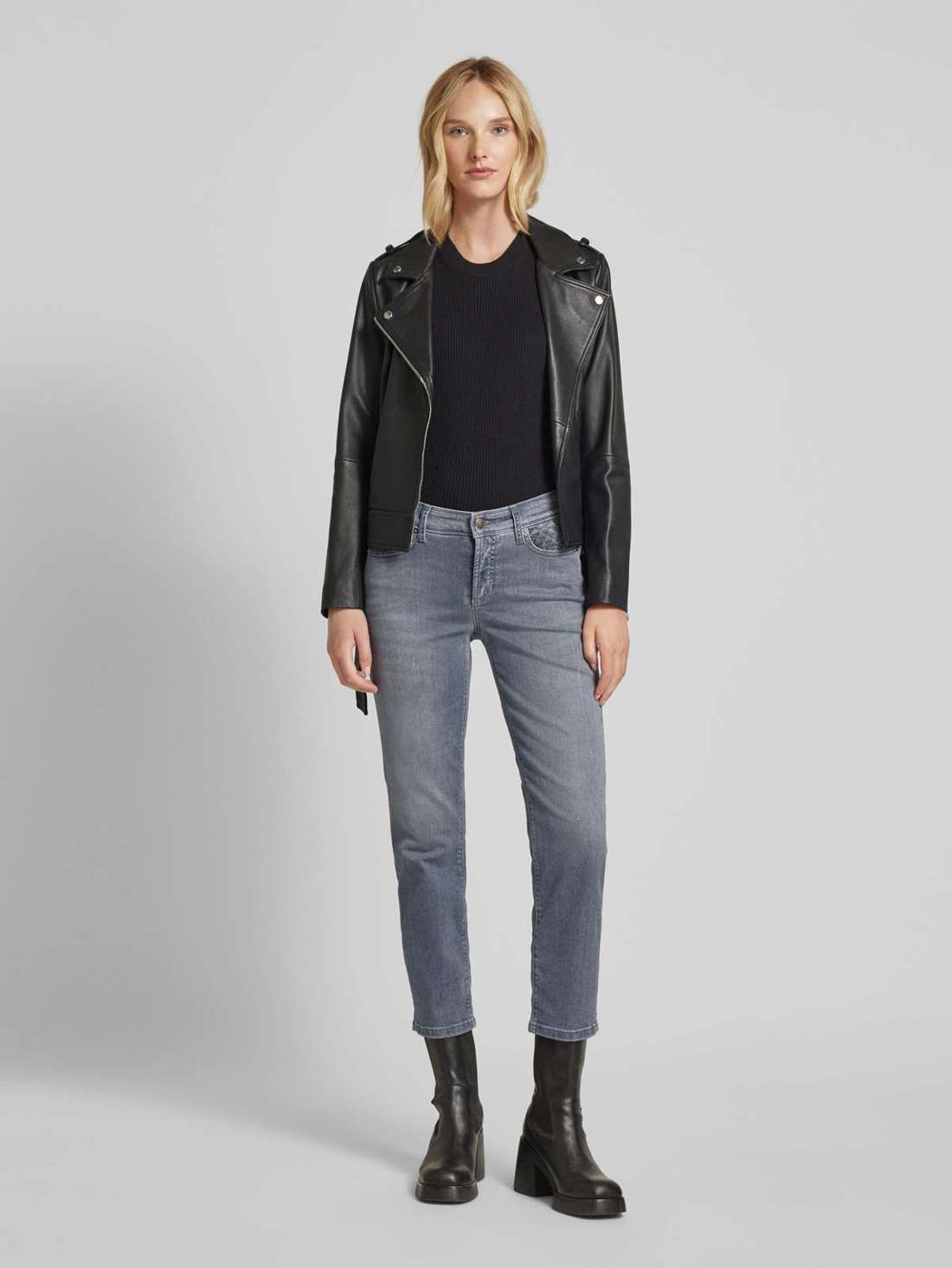 Джинсы Bootcut с отделкой декоративными камнями PIPER