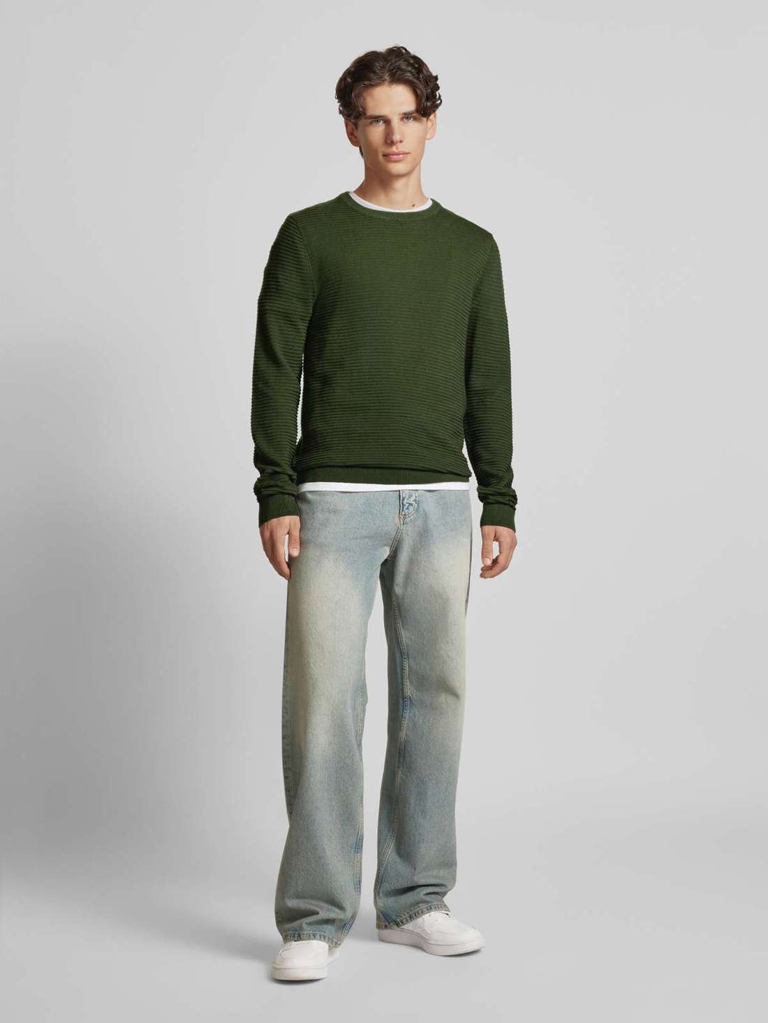 Вязаный свитер с круглым вырезом OTTO