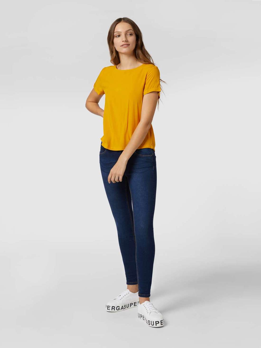 Джинсы скинни с эластичной резинкой