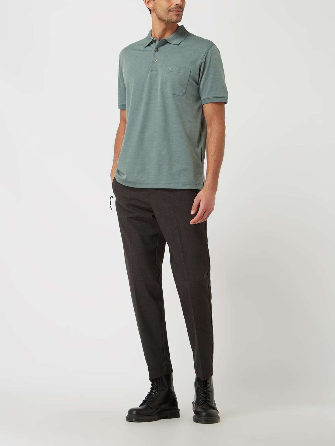 Рубашка-поло с нагрудным карманом