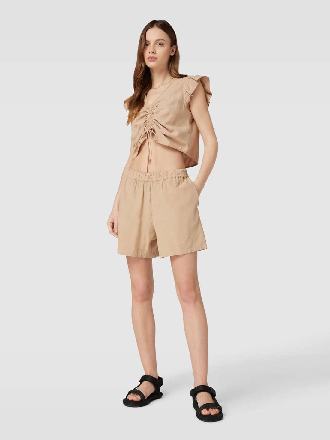 укороченный топ с V-образным вырезом MILANO