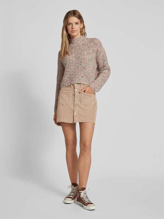 Вельветовая юбка с планкой на пуговицах во всю длину AMAZING