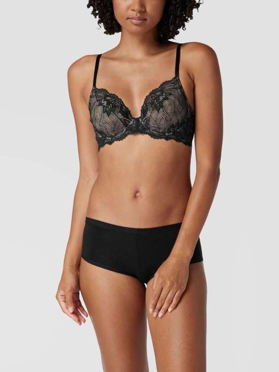 Бюстгальтер из цветочного кружева на косточках