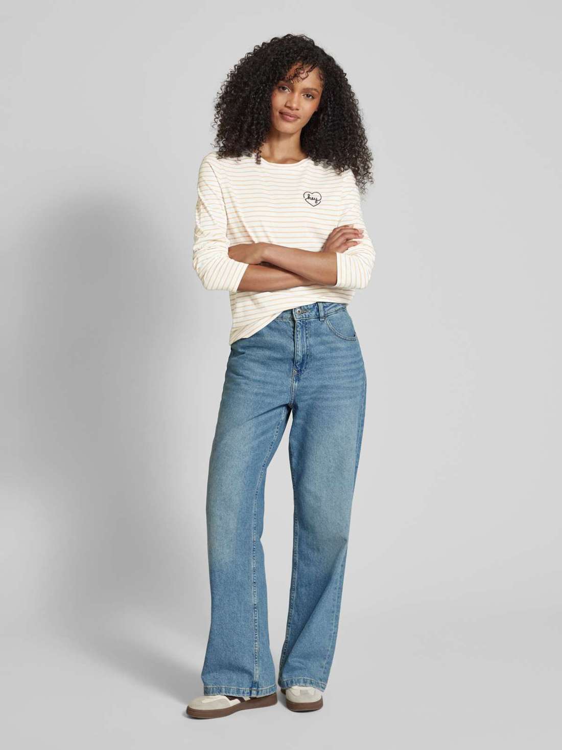 Рубашка стандартного кроя с длинными рукавами и вышивкой надписей OYA FRANCIS