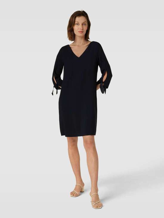 Мини-платье однотонного дизайна