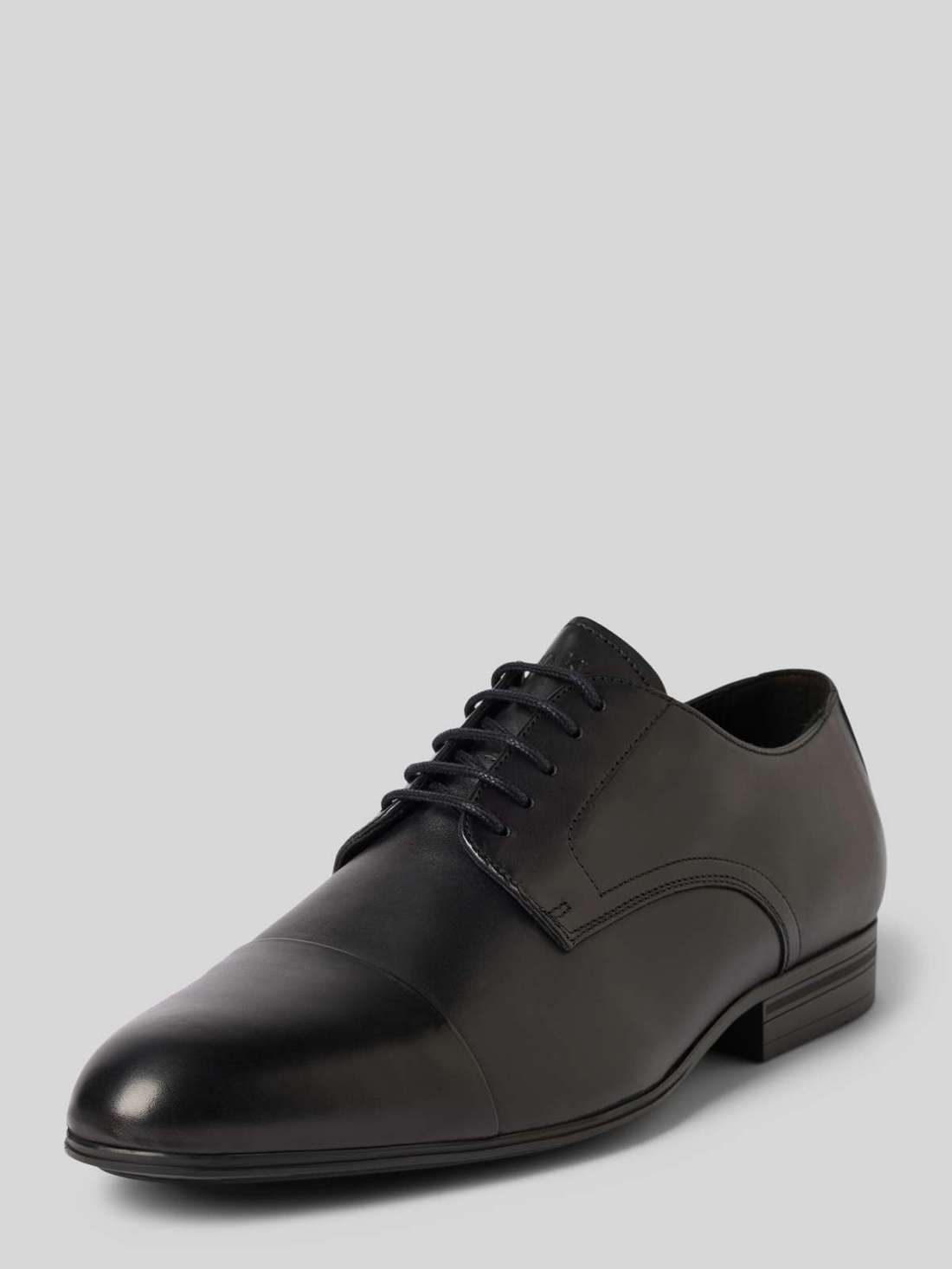 Кожаное дерби с декоративной строчкой CAP TOE