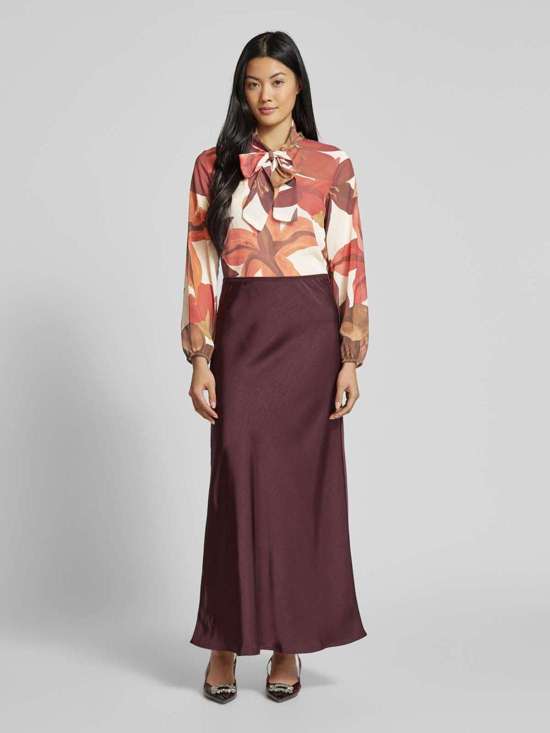 Блузка стандартного кроя с бантом и объемными рукавами Ha44rperr