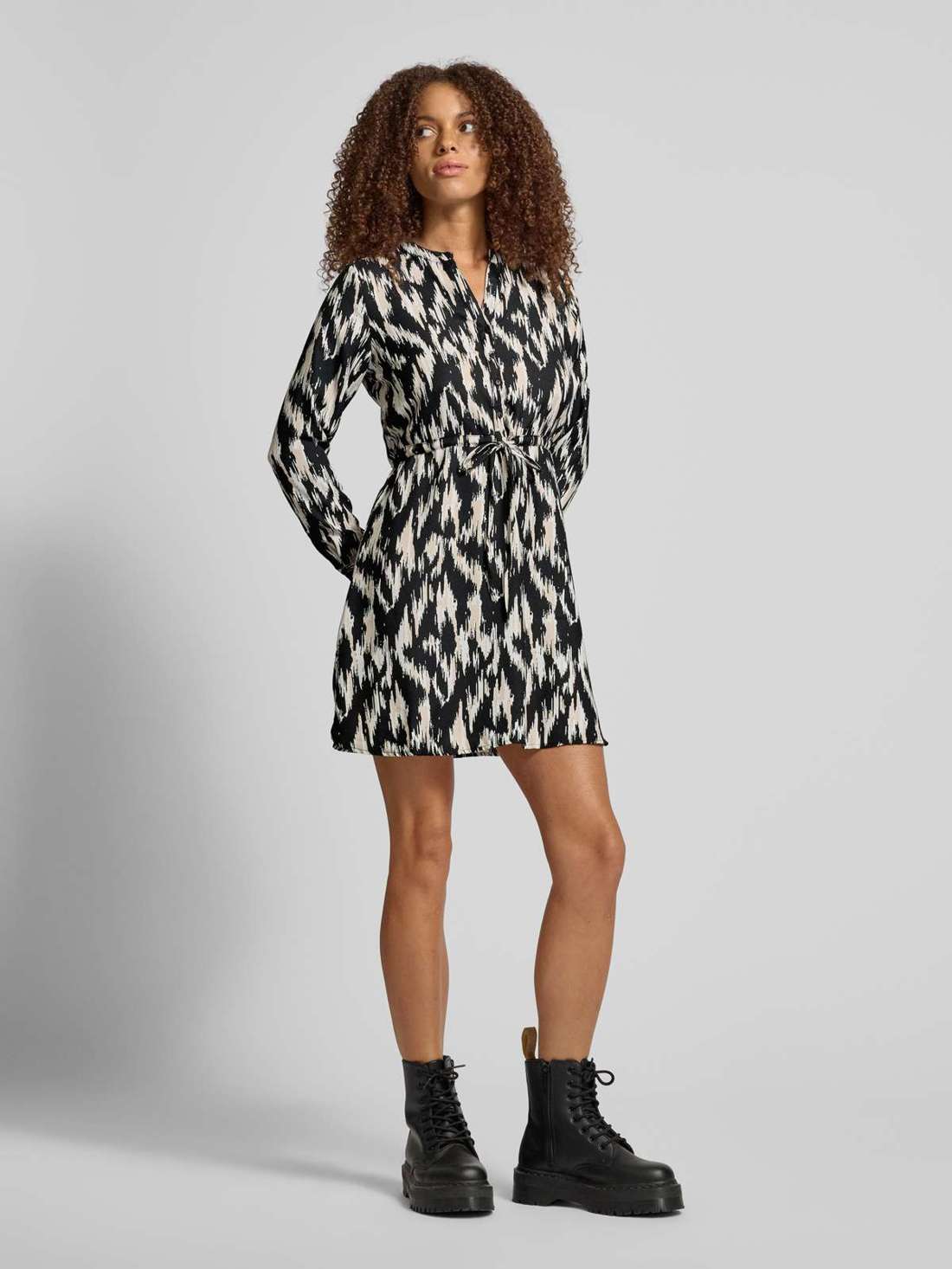 Приталенное платье-туника с кулиской на талии CORY