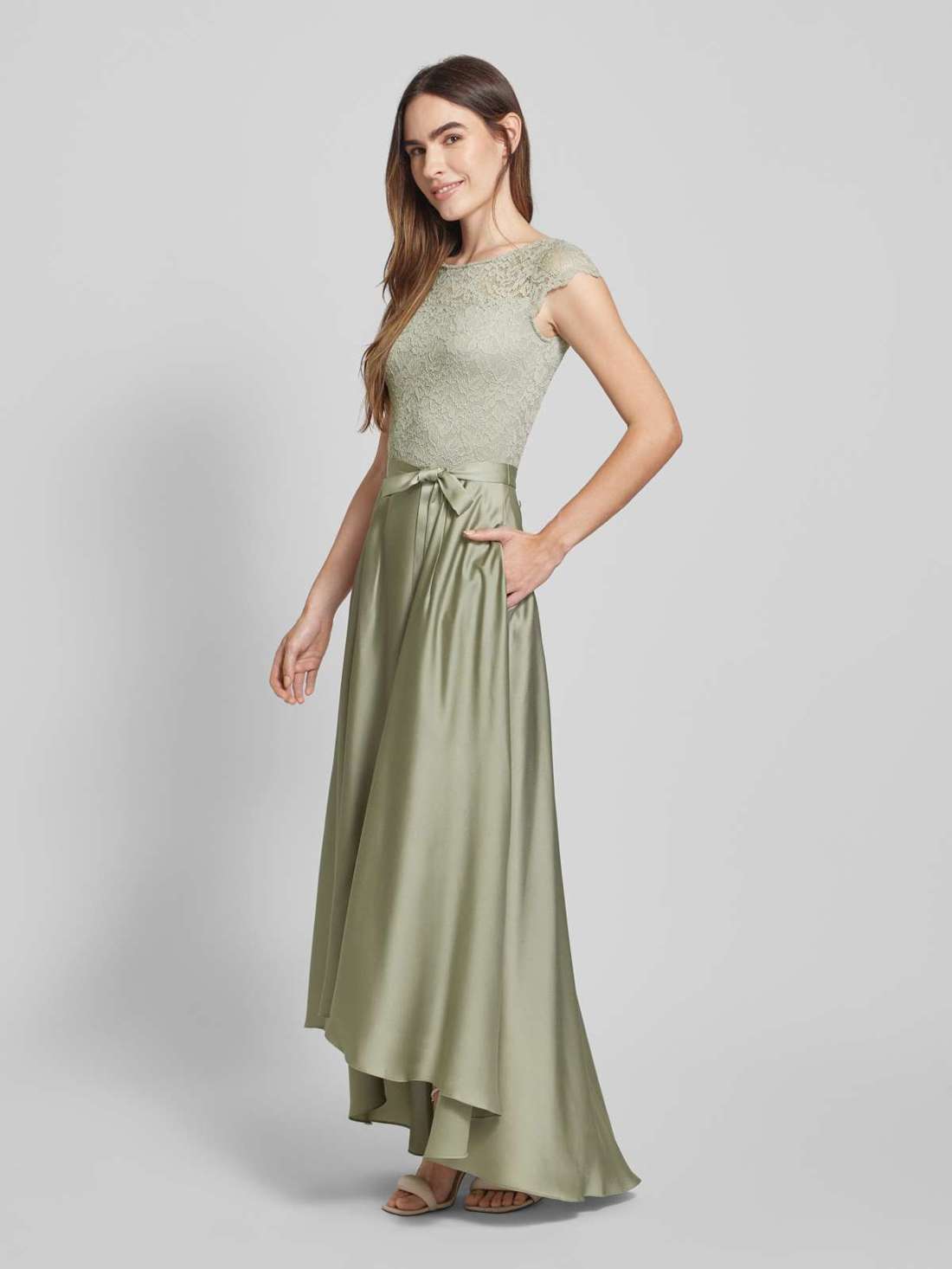 Вечернее платье с эффектом выгорания