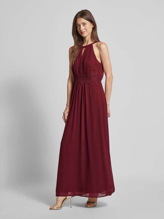 Платье макси с вырезом-капляйкой MILINA