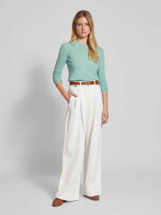 Трикотажный свитер свободного кроя из чистого кашемира