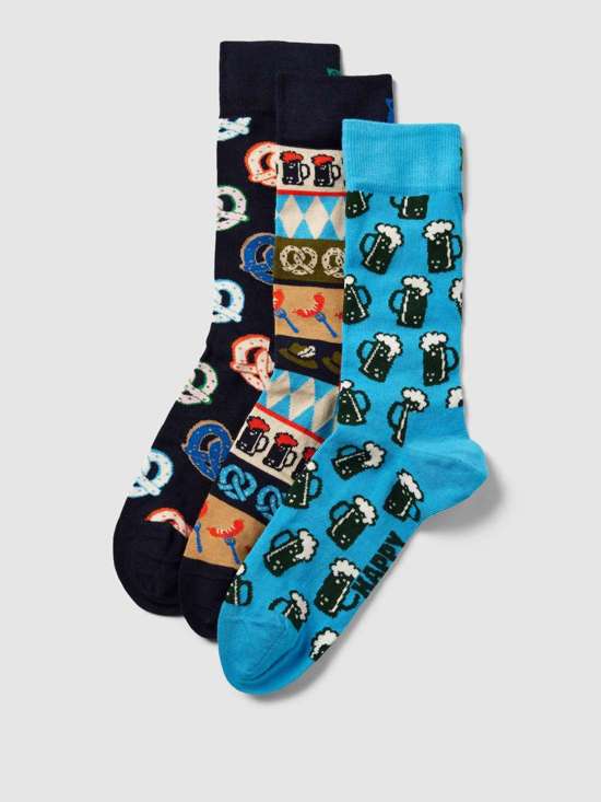 Носки с принтом по всей поверхности, в упаковке 3 шт Oktoberfest