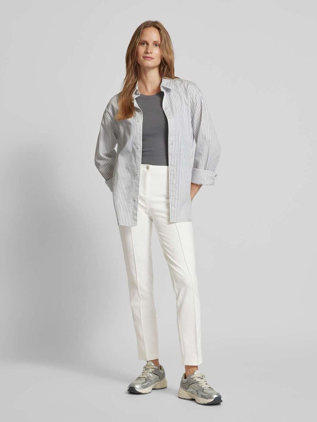 Тканевые брюки укороченного кроя