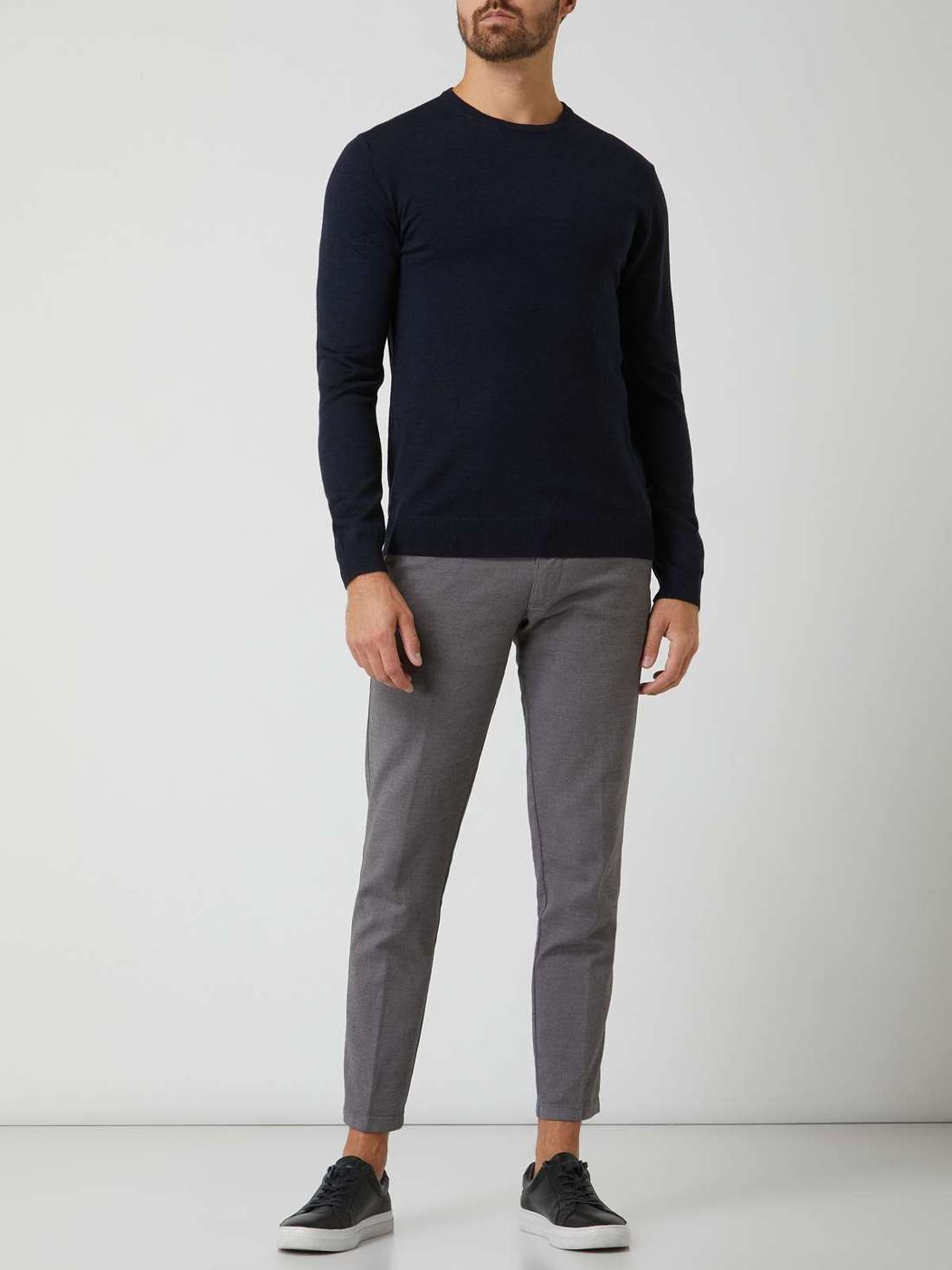 Вязаный свитер из шерсти Лана Margrate Merino