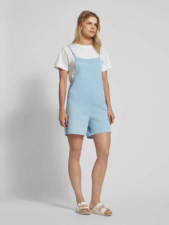 Комбинезон свободного кроя из шамбре с квадратным вырезом ABIOLA