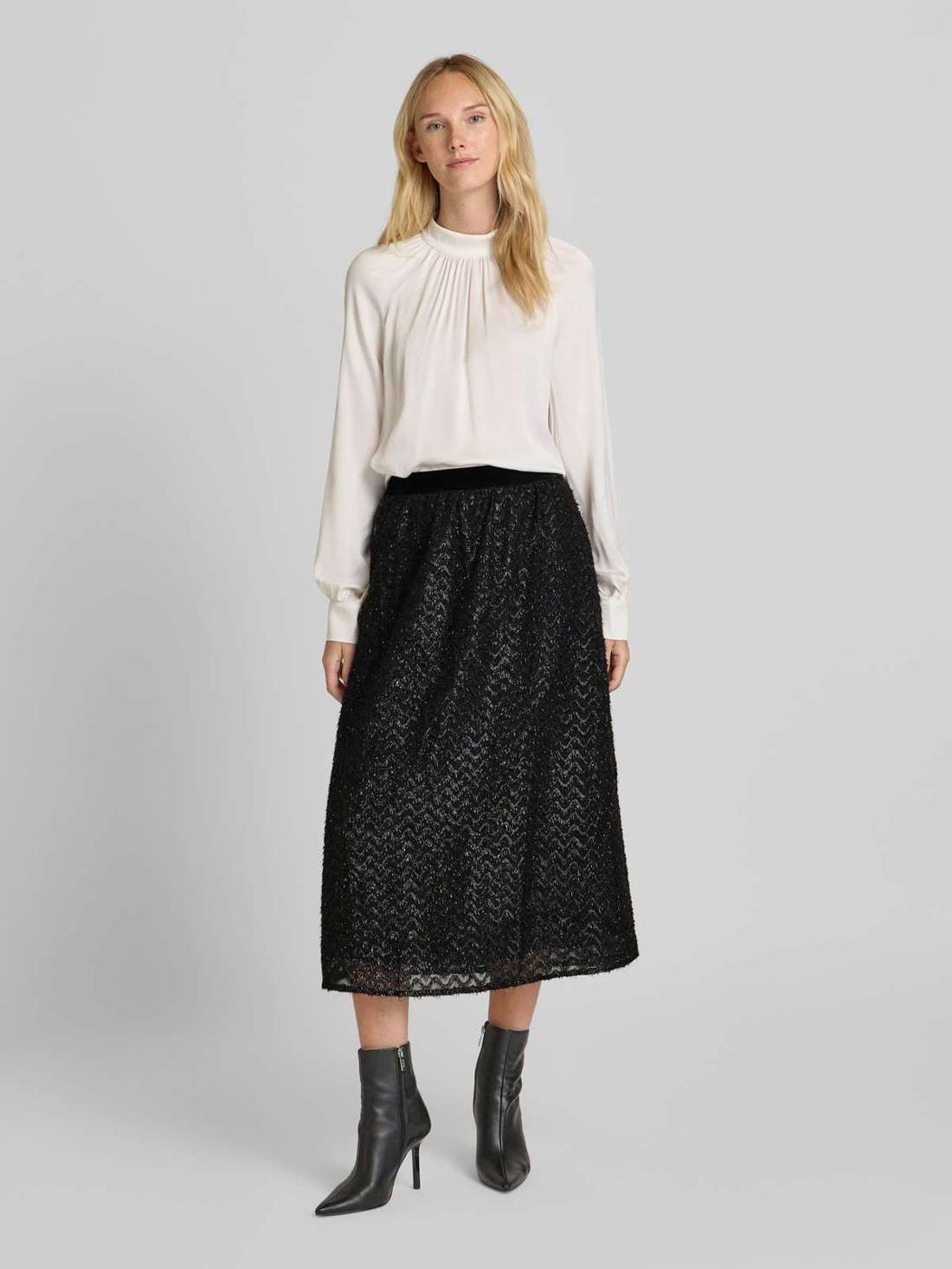 Юбка-миди с бахромой