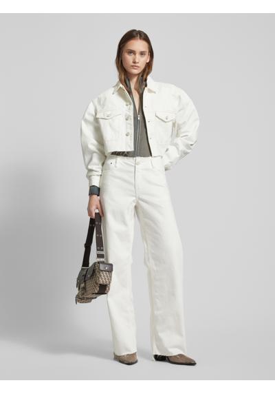 Джинсы свободного кроя однотонного дизайна Judee