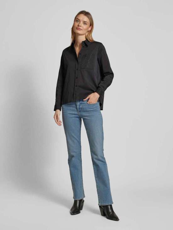 Блузка-рубашка с планкой на пуговицах