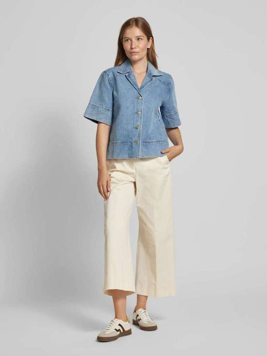 Джинсовая блузка с воротником с лацканами LENA