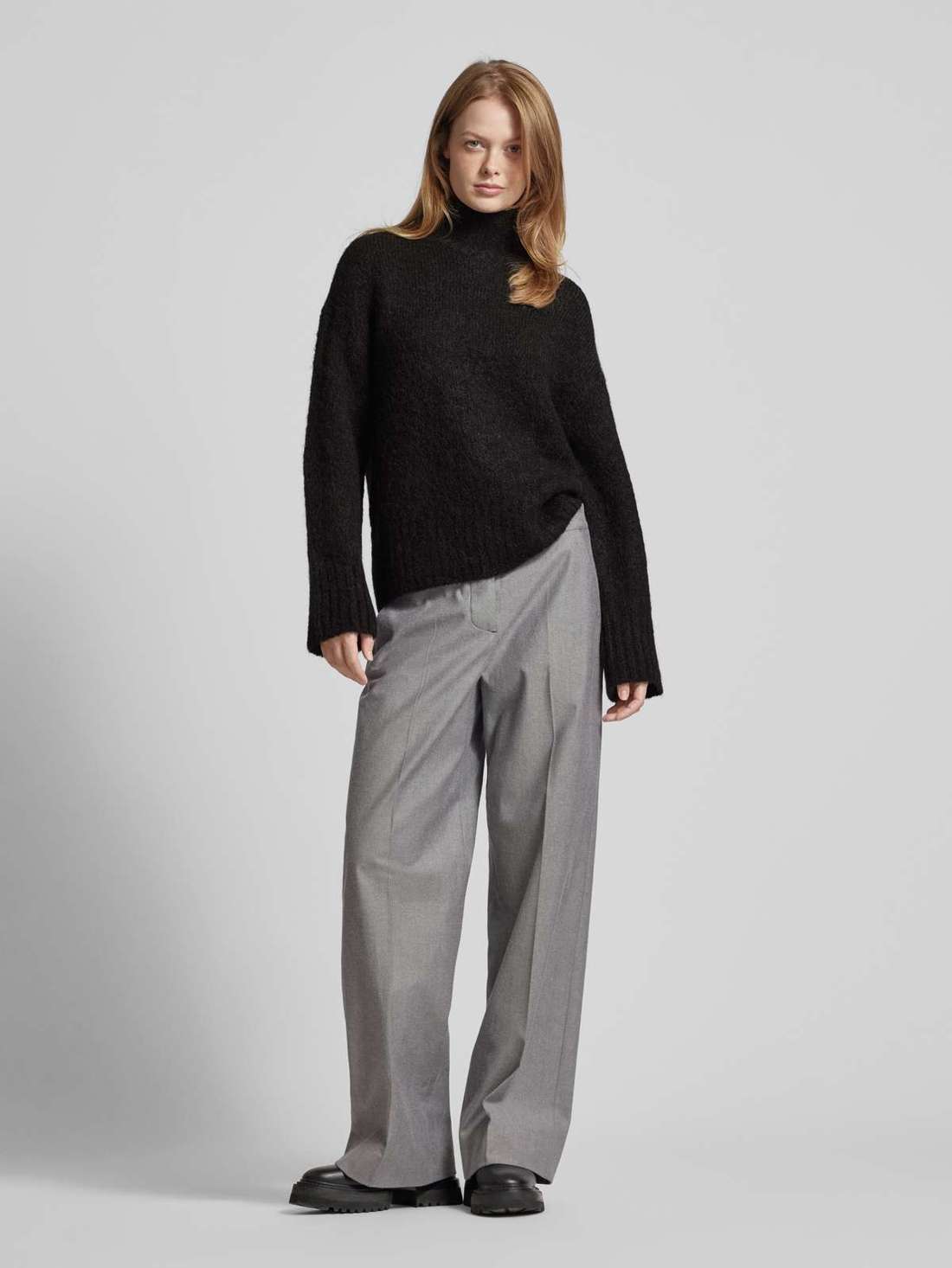 Вязаный свитер с воротником стойкой GABELLA