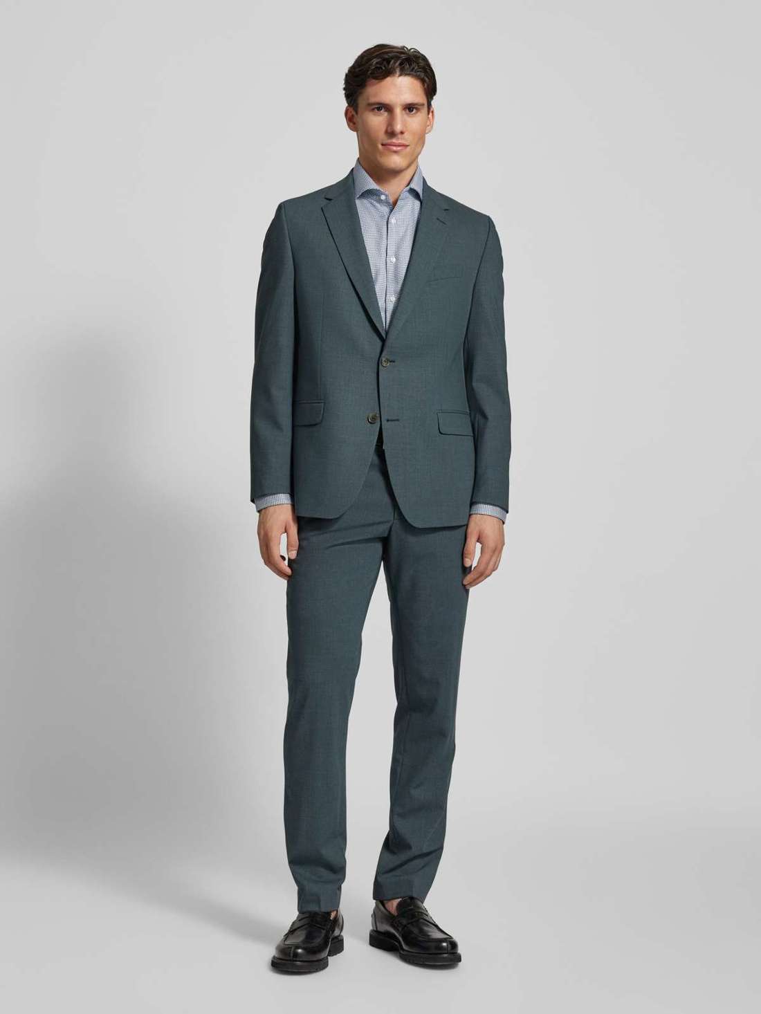 Деловая рубашка классического кроя с воротником «Кент» Spread