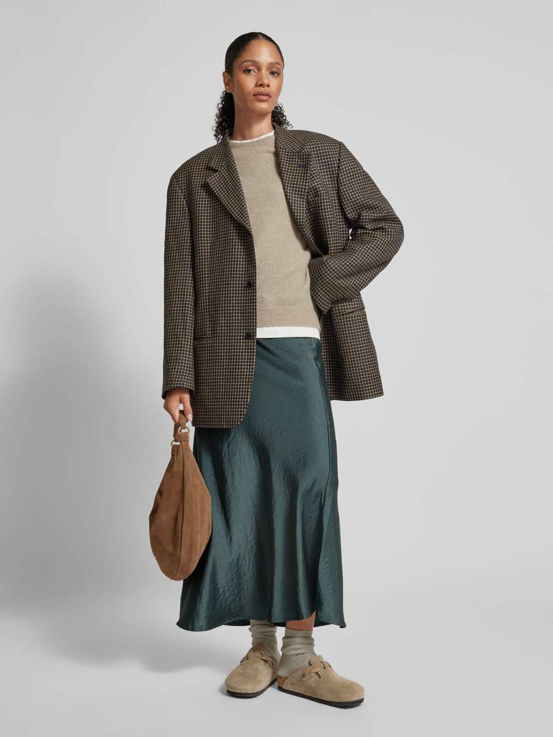 Вязаный свитер с ребристыми манжетами PEMIRI