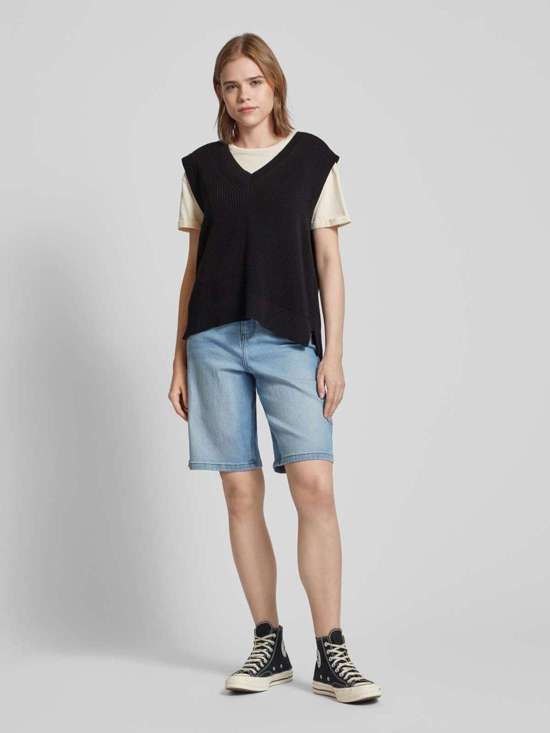 Джинсовые шорты с высокой талией и простым дизайном LIRA