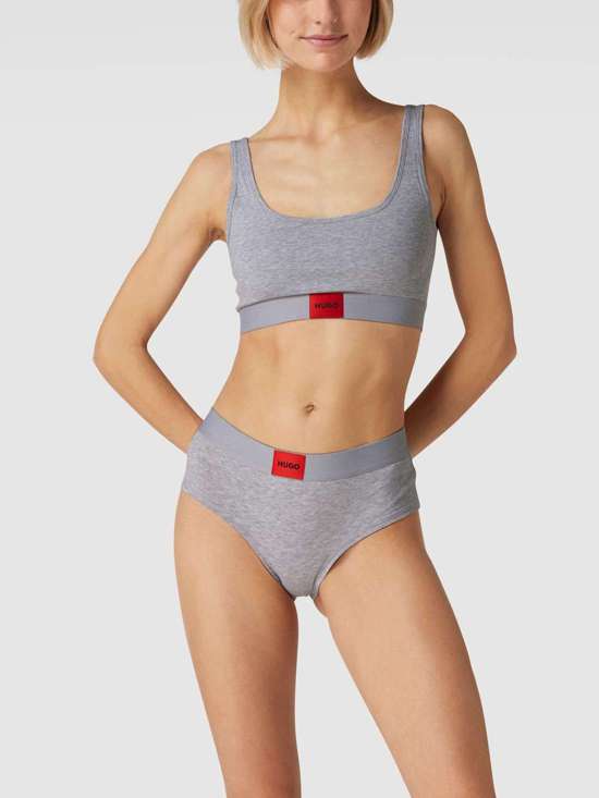 Бюстье с нашивкой-лейблом