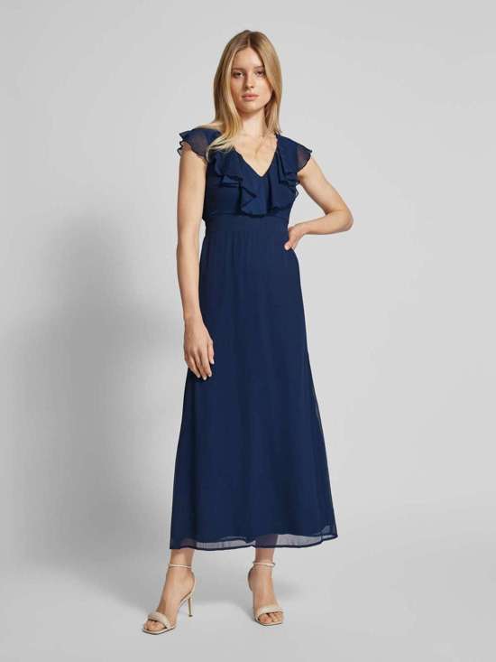 Платье макси с воланами FALIA