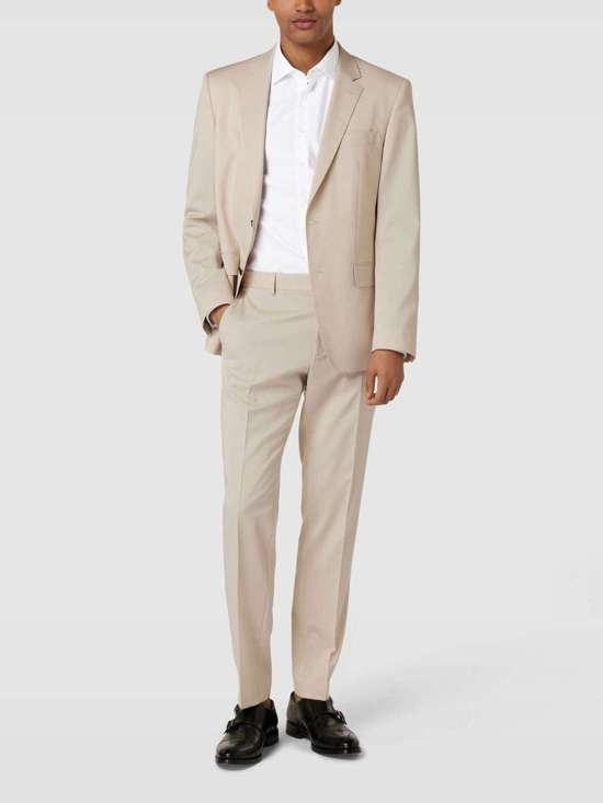 Деловая рубашка очень узкого кроя из крупного твила