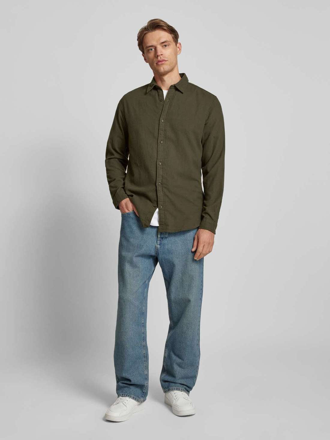 Повседневная рубашка стандартного кроя с воротником «Кент» JOSHUA