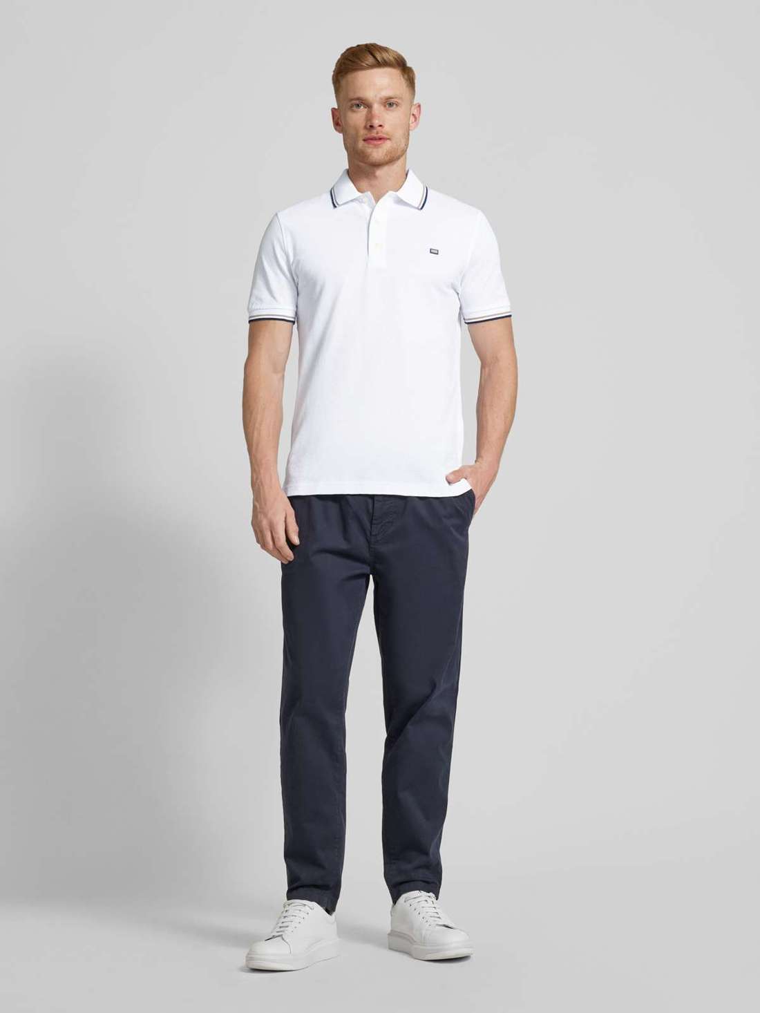 Рубашка-поло с лейблом