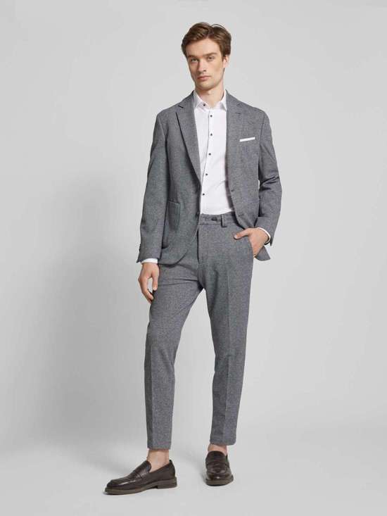 Костюмные брюки зауженного кроя с задними карманами JUNO