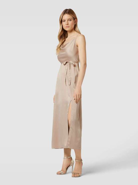 Платье миди с поясом на талии ELLIE