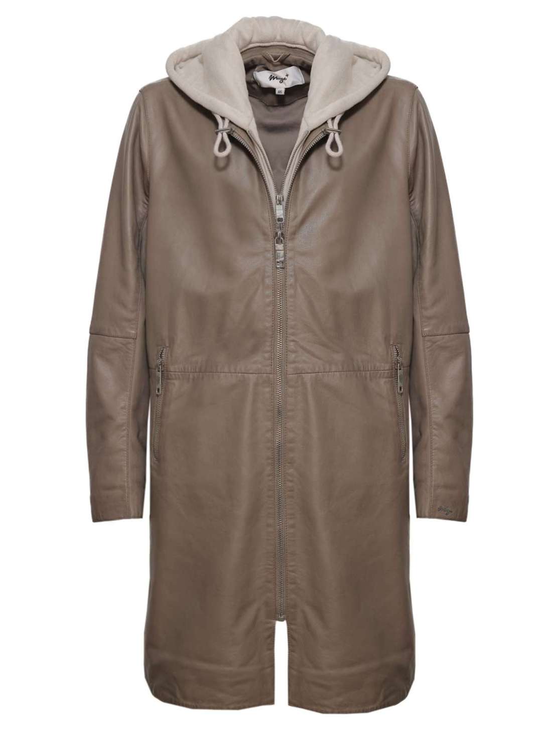 Кожаное пальто