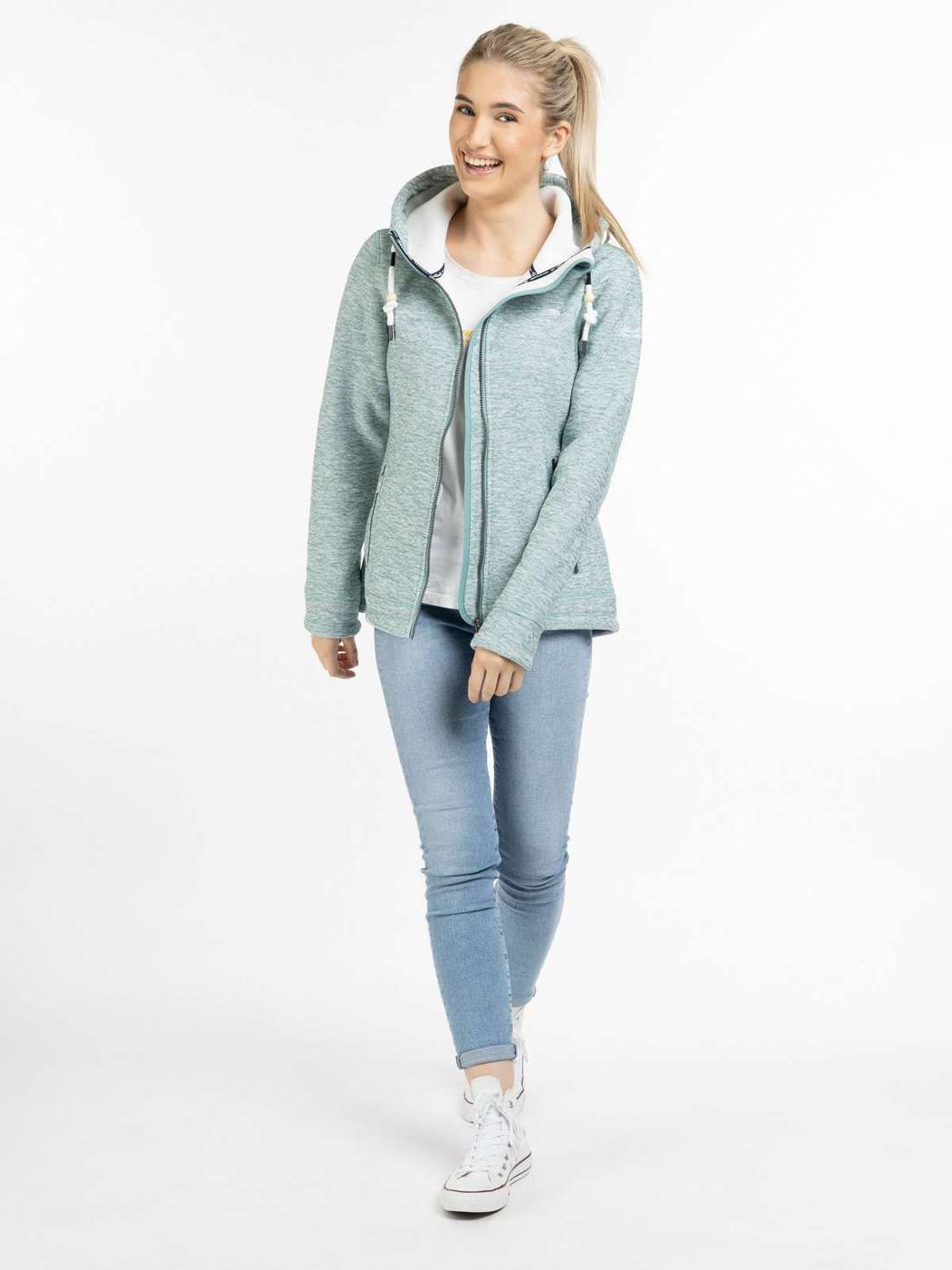 Вязаная флисовая куртка