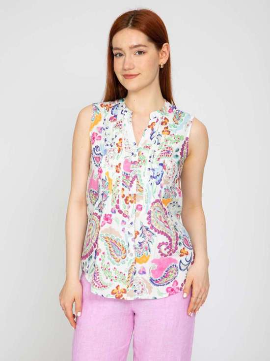 Льняная блузка