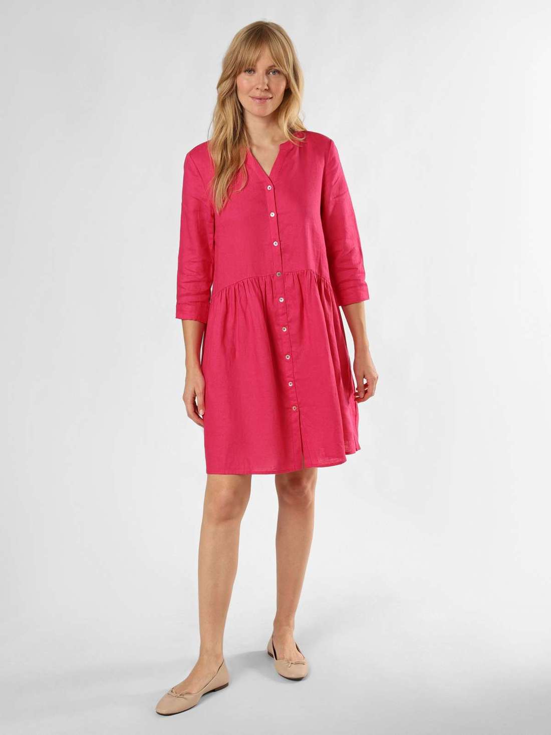 Льняное платье