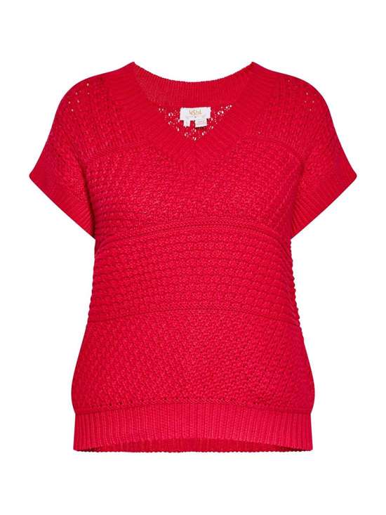 Вязаный жилет-пуловер