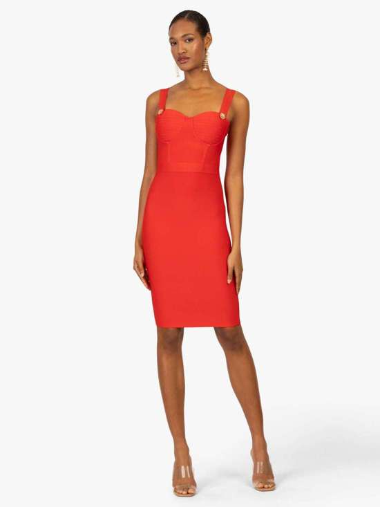 Бандажное платье