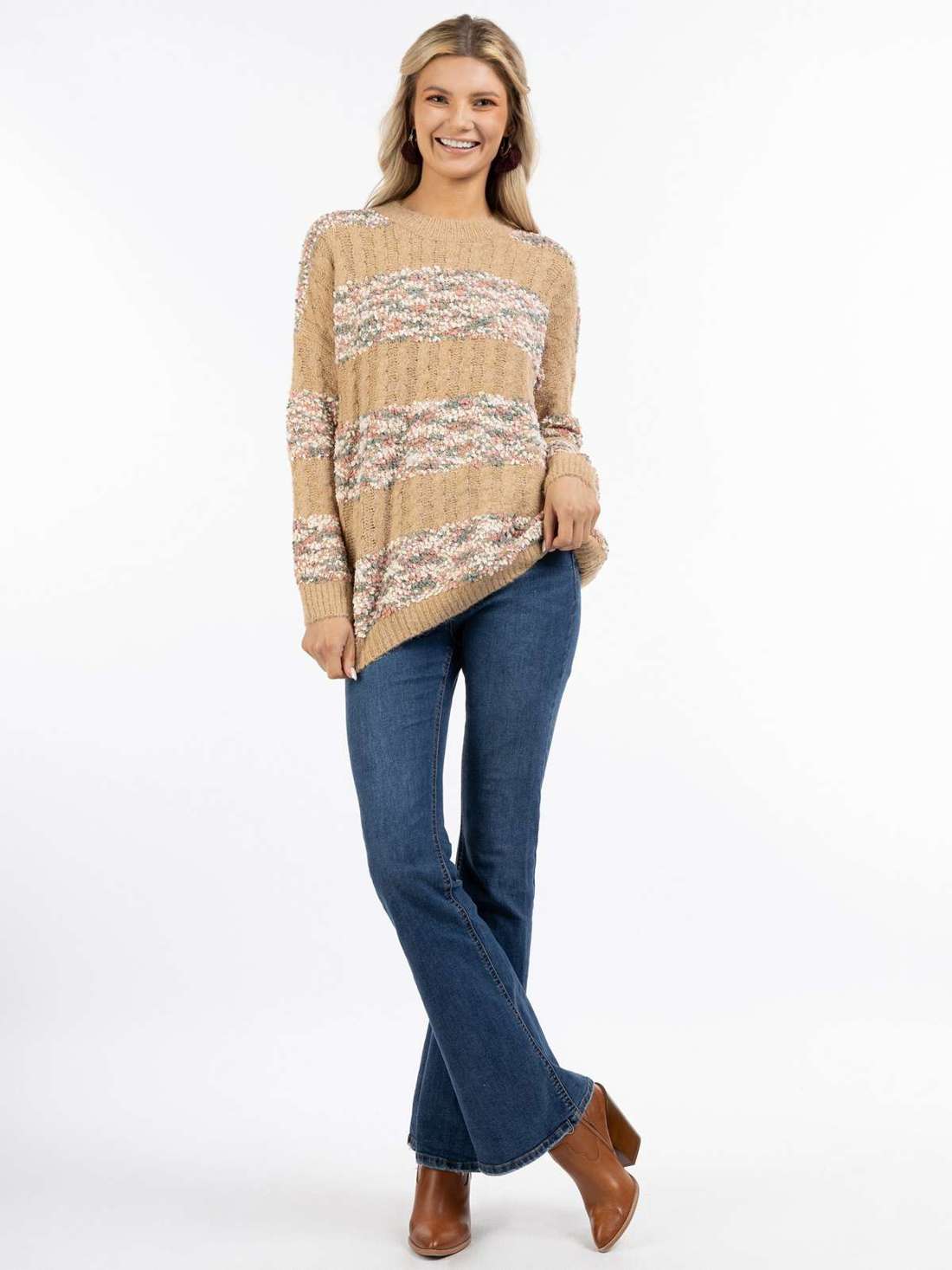 Вязаный пуловер