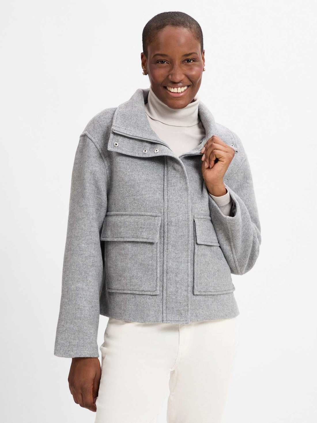 Жакет с содержанием шерсти