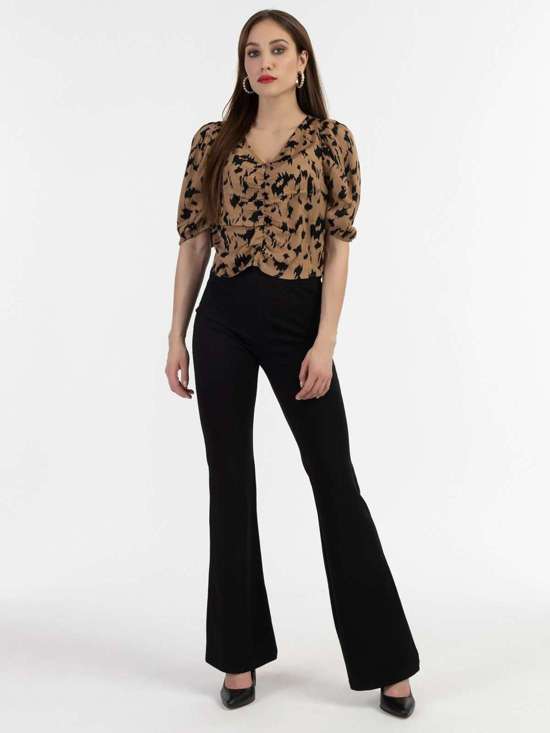 Блузка-рубашка с драпировкой