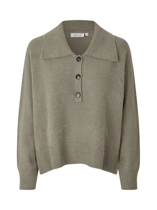 Трикотажный пуловер с длинными рукавами