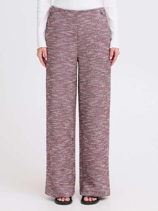 Тканевые брюки IHKATE CHECLÉ WIDE PA