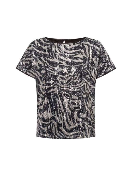 Блузка-рубашка с пайетками