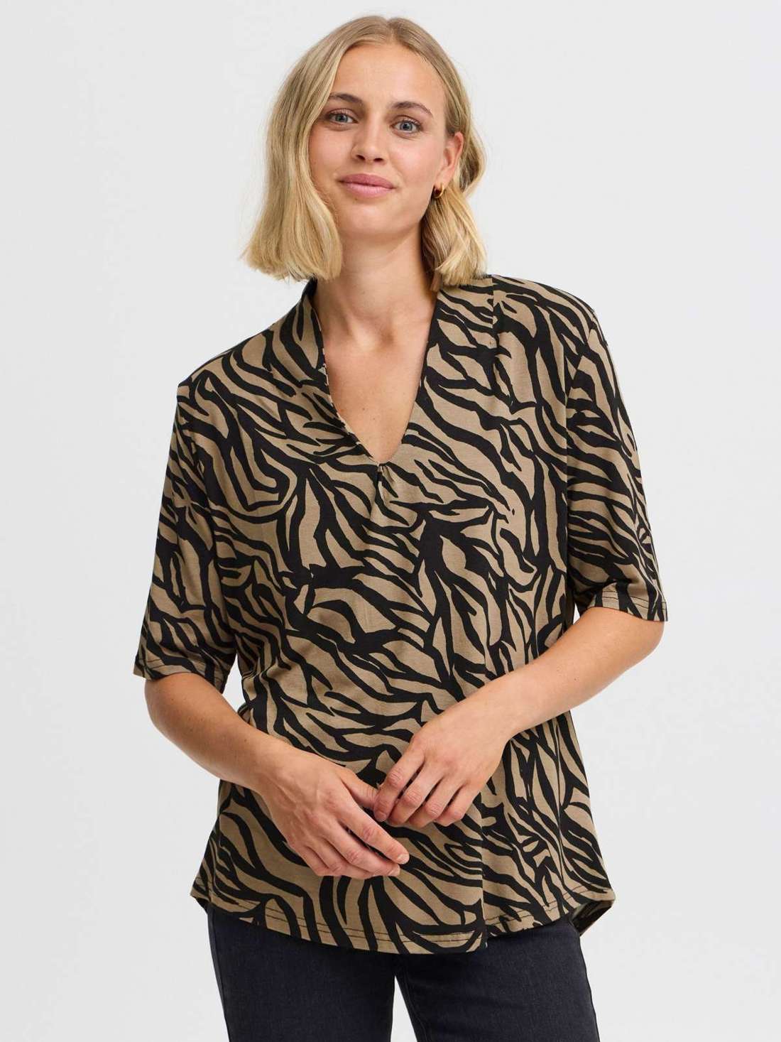 Блузка с короткими рукавами FRFLORA TEE 4